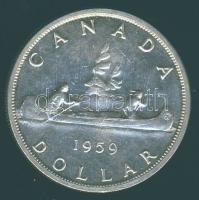 Kanada 1960 1$ Ag "Kenu" T:2