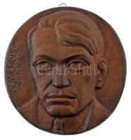 DN "Ady Endre 1877-1919" egyoldalas kerámia emlékérem (~150mm) Szign.: ismeretlen T:AU hátoldalán lyukasztott