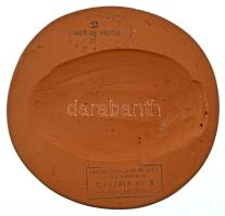 DN "Ady Endre 1877-1919" egyoldalas kerámia emlékérem (~150mm) T:AU hátoldalán lyukasztott...