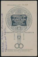 cca 1910-1915 Rácz Lajos ratosnyai állomásfőnök és családja, kabinetfotó Dunky Elek (Ferencz és társ...