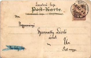 1900 Mikulás. Szecessziós üdvözlőlap / Saint Nicholas. Frank Josseck &amp; Co. 327. Art Nouveau,...