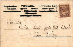 1901 Boldog karácsonyt! / Christmas greeting art postcards. Emb. litho (fl)