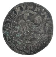 Csehország (történelmi tartomány) 1515 k. Heller Ag kétoldalas "II. Ulászló" (0,35g) T:XF,VF, patina Bohemia cca. 1515 Heller Ag two-sided "Wladislaus II" (0,35g) C:XF,VF, patina