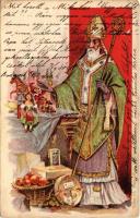 1900 Saint Nicholas with toys. Verlag Ed. Arenz litho (EK)