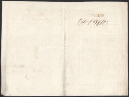 1865 Pest, Südöstliche k.k. Staats-Eisenbahn vasúti fuvarlevél