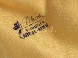 Ezüst (Ag) nyelű tortalapát, jelzett, dobozában, h: 26 cm