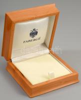Fabergé fa ékszerdoboz, jó állapotban, karton dobozban, 11x11 cm