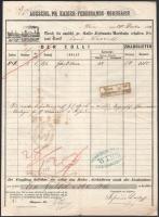 1853 Wien, Ausschl. Pr. Kaiser-Ferdinands-Nordbahn vasúti fuvarlevél