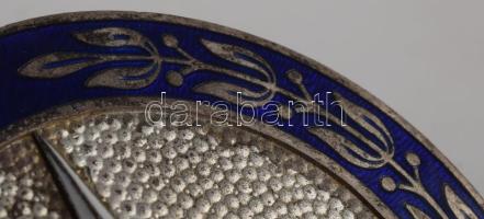 Mercedes logo, 100.000km, fém, Josef Preissler Pforzheim jelzéssel, d: 7,5 cm