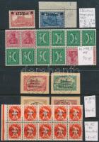 Német összeállítás 3 stecklapon, benne Deutsches Reich, német megszállás, Marienwerder, összefüggések, ívszélek, luxus minőség! / Small German lot: Deutsches Reich, German occupation, Marienwerder, units, margins, luxury quality! (Mi EUR 485,-)