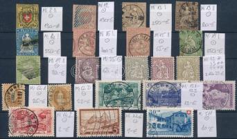 Svájc összeállítás stecklapon / Switzerland small lot between Mi 8-511 (Mi EUR 2.332,-)