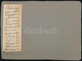 cca 1900 Hóhányó vasúti gép a MÁV Gépgyárban, keményhátú fotó, hátulján feliratozva, 13,5×18 cm / tr...