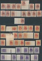 Olaszország részére 1918 Osztrák-magyar katonai posta Ortspostmarke sorozat 61 klf bélyeg / For Italy Ortspostmarke 1918 61 different stamps