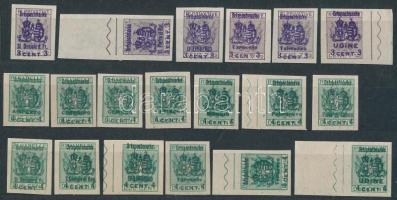 Olaszország részére 1918 Osztrák-magyar katonai posta Ortspostmarke sorozat 61 klf bélyeg / For Ital...