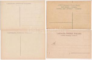 Pompei, Pompeii - 17 db RÉGI falfestmény sorozat / 17 pre-1945 wall paintings series