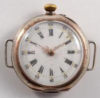 Ezüst (Ag) tokos zsebóra, jelzett, szervizelendő, d: 32mm