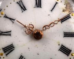 Ezüst (Ag) tokos zsebóra, jelzett, szervizelendő, d: 32mm