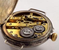 Ezüst (Ag) tokos zsebóra, jelzett, szervizelendő, d: 32mm