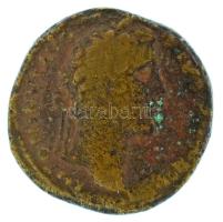 Római Birodalom 145-161 / Antoninus Pius / Róma / Sestertius bronz (27,91g) T:F Roman Empire 145-161 / Antoninus Pius / Rome / Sestertius bronze "ANTONINVS AVG [...] / COS IIII - [S-C]" beneath emperor, holding eagle-tipped sceptre driving slow quadriga left (27,91g) C:F RIC III 767.var