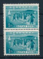 1953 Üdülők 1Ft függőleges pár a vízjelben szemben álló csillagok