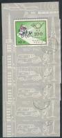 1967 100 éves a Magyar Posta 5 db "talpas" blokk (16.000)