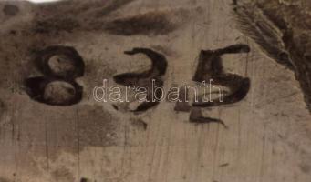 Orosz ezüst (Ag) gyűrű, agát berakással, m:54, jelzett, bruttó 7,1g