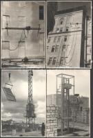 cca 1937-1953 Moszkva, Stalinka épületek építése, 18 db fotó, 11×17 cm / Stalin-era buildings in Mos...