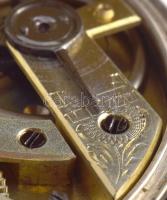 Cartier ezüst (Ag) tokos zsebóra, kulccsal, hiányos, sérült számlappal, d: 45mm