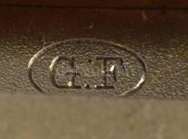 Cartier ezüst (Ag) tokos zsebóra, kulccsal, hiányos, sérült számlappal, d: 45mm