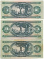 1962. 10Ft + 1969. 10Ft (2x) T:F egyik szép papír