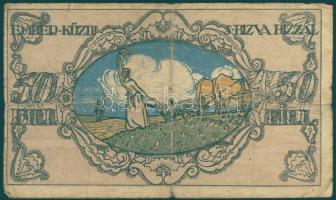 1918 50f Soproni Szab. Kir. Város utalványa T:3