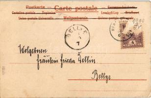 Mikado VI. Asian style Art Nouveau litho s: Raphael Kirchner (szakadás / tear)