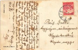 1918 Romantic couple. B. K. W. I. 670-2. s: Mitzi Marbach (gyűrődések / creases)