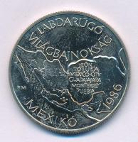 1985. 100Ft alpakka "Labdarúgó Világbajnokság 1986. - Mexikó térkép" kapszulában T:BU