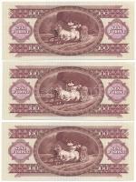 1992. 100Ft (3x) sorszámkövetők "B128 093933 - B128 093935" T:AU
Adamo F35