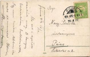 1914 Fiume, Rijeka; Fabbrica Oli Minerali / kőolaj gyár / oil factory (EK)