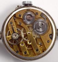 Ezüst (Ag) zsebóra beépítés, nem működik, d: 30mm, bruttó 27g