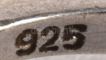 3 darab ezüst (Ag) gyűrű, kőberakással, m:53-55, bruttó 7g