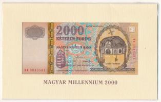 2000. 2000Ft "Millenium" "MM 0043581" eredeti díszcsomagolásban T:UNC Adamo F56A