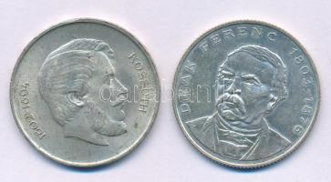 1947. 5Ft Ag "Kossuth" + 1994. 200Ft Ag "Deák" T:XF patina
Adamo F8.1, F13.1