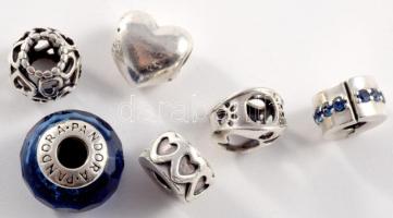 Pandora 6 darab ezüst (Ag) charm, bruttó 15g