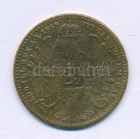 Ausztria 1868. 20kr "Ferenc József" öntött, korabeli hamis (?), (2,29g) T:XF,VF Austria 1868. 20 Kreuzer "Franz Joseph" cast metal, contemporary fake (?), (2,29g) C:XF,VF