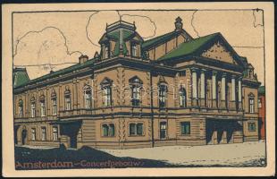 1930 Zevenaar (Hollandia), Basilides Mária (1886-1946) opera-énekesnő saját kezűleg megírt képeslapj...