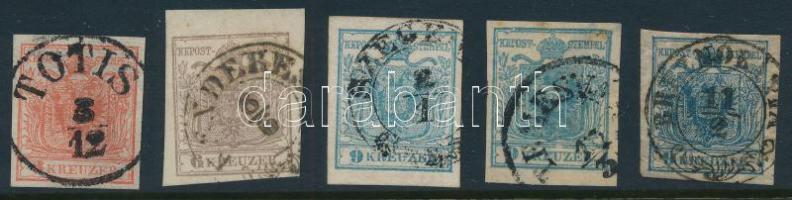 1850 3kr, 6kr, 9kr HP I., II. és III. típusok (min 19.000)