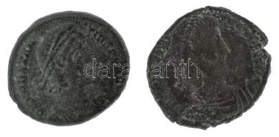 Római Birodalom 351-355 / II. Constantius / Siscia / AE Follis (2x), (4,40g ; 5,88g) T:XF Roman Empire 351-355 / Constantius II / Siscia / AE Follis (2x) "DN CONSTAN-TIVS PF AVG / FEL TEMP RE-PARATIO - SMKA" (4,40g ; 5,88g) C:XF