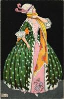 1917 Mode. B.K.W.I. 384-2. s: Mela Koehler (gyűrődések / creases)