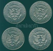 USA 1971-81 1/2$ 400-as Ag "Kennedy" T:1/2 4x