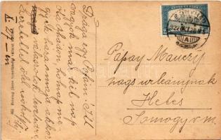 1922 Bonyhád, Zárda utca, Római katolikus polgári leányiskola. Reining János kiadása (EK)