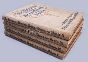 Der Weltkrieg. Illustrierte Kriegs-Chronik des Daheim II-V. Bande. Bielefeld-Leipzig, 1915-1916, Velhagen &amp; Klasing. Német nyelven. Rendkívül gazdag képanyaggal illusztráltak. Kiadói egészvászon-kötések, kopott, foltos borítókkal.