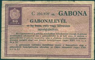 1930. 30f Gabonalevél T:II